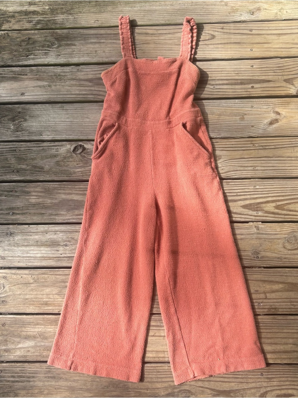 Madewell Texture & Thread Ruffle-Strap Jumpsuit